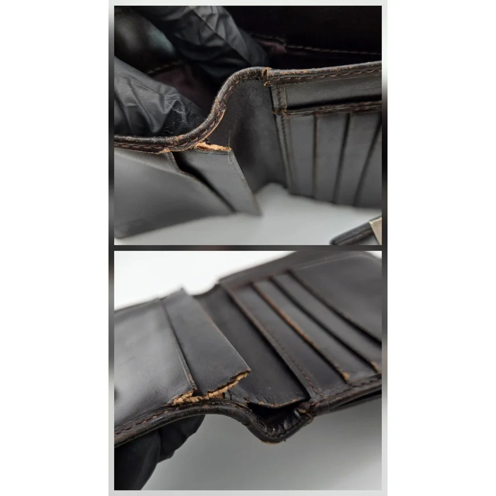 Fendi Zucca Canvas Bifold Wallet Brown Leather FF Logo